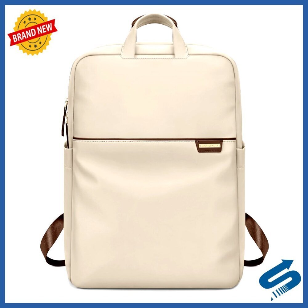 Slim Laptop Backpack Lightweight Business Commuter Bag Fits 17.3 Inch Elegant